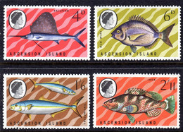 ASCENSION - 1969 FISHES 2ND SERIES SET (4V) FINE MNH ** SG 117-120 - Ascension