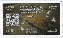 Egypt 2021 MNH, SINAI LIBERATION DAY (Egypte) (Egitto) (Ägypten) (Egipto) (Egypten) Africa - Nuevos