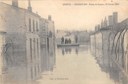 CPA 17 SAINTES INONDATIONS ROUTE DE BUSSAC 18 FEVR.1904 - Saintes