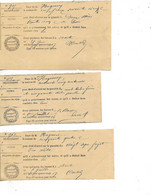 3 Reçus Octrois 1916-17 / 70 GRAY / HUGUENET / Octroi Fagots, Bois, Foins ? - 1900 – 1949