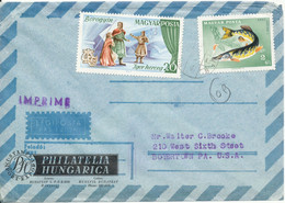 Hungary Air Mail Cover Sent To USA 1968 ?? Topic Stamps - Briefe U. Dokumente