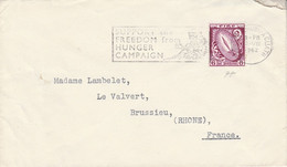 IRLANDE LETTRE POUR LA FRANCE 1962 - Storia Postale