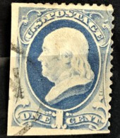 USA 1870/71 - Canceled - Sc# 134 - 1c - Used Stamps