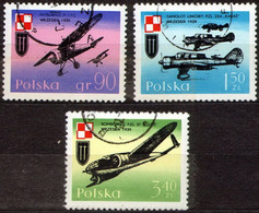 Poland 1971 Fi 1972-1974 Polish War Planes CTO - Gebruikt