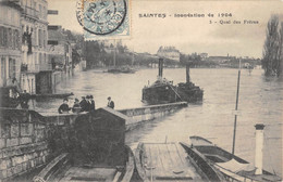 CPA 17 SAINTES INONDATION DE 1904 QUAI DES FRERES - Saintes