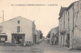 CPA 17 VILLENEUVE LA COMTESSE LA GRANDE RUE - Altri & Non Classificati