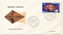 GABON - FDC Europafrique - Association économique Europe Afrique - Livreville 26 Juillet 1965 - Gabón (1960-...)
