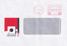 Freistempel WINTERTHUR Auf Brief Vom Eidgenössischen Schützenfels 1990 - Postage Meters
