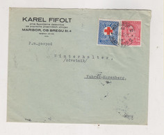 YUGOSLAVIA, 1935 MARIBOR Nice Cover KAREL FIFOLT + Charity Stamp Red Cross - Sonstige & Ohne Zuordnung