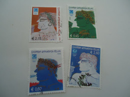 GREECE USED STAMPS SET 4 OLYMPIG GAMES ATHENS 2004 HE WINNERS 2002 - Eté 2004: Athènes - Paralympic