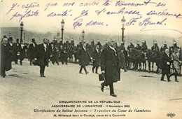 Paris * 8ème * Anniversaire De L'armistice * 11 Novembre 1920 * M Millerand Dans Cortège * Glorification Soldat Inconnu - Plätze