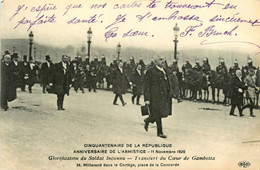Paris * 8ème * Anniversaire De L'armistice * 11 Novembre 1920 * M Millerand Dans Cortège * Glorification Soldat Inconnu - Squares