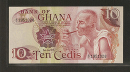 Ghana, 10 Cedis, 1972-1978 Issue - Ghana