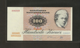 Danemark, 100 Kroner, 1972-1998 Issue - Danemark