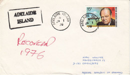 British Antarctic Territorry (BAT) 1976 Recovered Cover Adelaide Island Ca Ja 1 76 (52409) - Briefe U. Dokumente