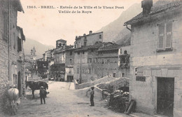 BREIL - Entrée De La Ville Et Le Vieux Pont - Chevaux - Vallée De La Roya - Pub Alcool Vin Quinquina Byrrh - Précurseur - Breil-sur-Roya