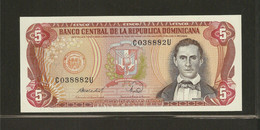 République Dominicaine, 5 Pesos Oro, 1977-1988 "Printer TDLR" Issue - Dominicaanse Republiek