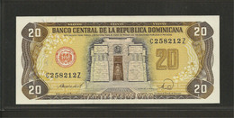 République Dominicaine, 20 Pesos Oro, 1977-1988 "Printer TDLR" Issue - Dominicaine