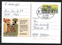 BRD, MiNr. PSo 36, Intern. Briefmarkenbörse Sindelfingen; Von Leipzig Nach Netzchkau; B-1675 - Privé Briefomslagen - Gebruikt