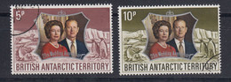 British Antarctic Territorry (BAT)1972 Silver Wedding 2v Used (52411A) - Usados