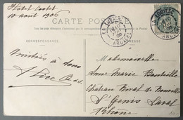 France - Ardèche, N°111 Sur CPA TAD La Louvesc 10.8.1906 - (B3733) - 1877-1920: Periodo Semi Moderno