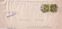 Delcampe - 1930 - LATVIJA / LETTONIE - BANDE TARIF IMPRIME ! De RIGA => HALLE (GERMANY) - Lettonie