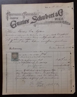 Paper Goods & Paper Bags Factory - Gustav Schubert & Co., Wien 1894. Papierwaren & Papiersacke Fabrik - Autres & Non Classés