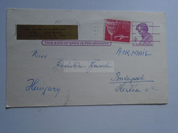 D179922  Uprated  Postal Stationery - 1966 Corona NY   Sent To Hungary - 1961-80