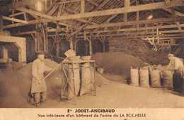 CPA 17 LA ROCHELLE ETABLISSEMENTS JODET ANGIBAUD VUE INTERIEURE D'UN BATIMENT DE L'USINE - La Rochelle