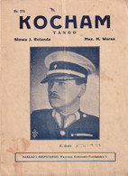 A7948- KOCHAM TANGO SONG, E.BODO POLISH ACTOR ,NAKLAD I.RZEPECKIEGO, WARSAW POLAND MUSICAL NOTES - Afiches & Pósters