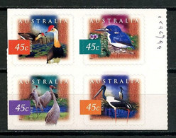 AUSTRALIE 1997 N° 1596/1599 ** Neufs MNH Superbes Auto Adhésifs C 6 € Faune Oiseaux Birds Jocana Jabiru Martin Pçecheur - Ungebraucht