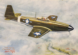 North-American P. 51 "Mustang" Etats Unis - Dimensions 15 X 10,5 Cm Couleur - Aviation