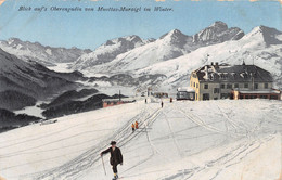 Blick Auf's Oberengadine Von Muottas-Muraigl Im Winter - Skifahrer - Otros & Sin Clasificación