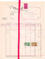 Factuur Facture - Bruxelles - Parfums  Marvel - 1952 - Droguerie & Parfumerie