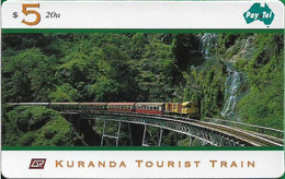 Australia - Paytel (Magnetic) - Kuranda Tourist Train, Cairns Queensland #1, 10.1996, 5$, 5.000ex, Mint No Blister - Australie