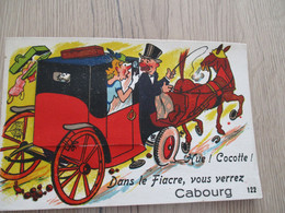 CPA  14 Calvados Cabourg à Système Hue Cocotte Diligence Attelage Humour - Cabourg