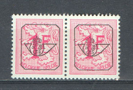 België PRE790A XX In Paar Cote €250 Perfect - Typografisch 1967-85 (Leeuw Met Banderole)