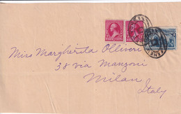 AVANT 1900 - USA - DEVANT De LETTRE NEW YORK "D" ! => MILAN (ITALIE) - Cartas & Documentos