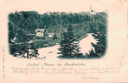 80277- Pullach Im Isartal Mit Station Der Isarthalbahn Um 1900 - Muenchen