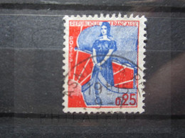 VEND BEAU TIMBRE DE FRANCE N° 1234 , OBLITERATION " ASNIERES " !!! (a) - 1959-1960 Marianne In Een Sloep