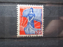 VEND BEAU TIMBRE DE FRANCE N° 1234 , OBLITERATION " ASNIERES " !!! (b) - 1959-1960 Marianne à La Nef