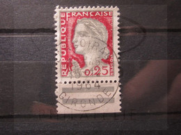 VEND BEAU TIMBRE DE FRANCE N° 1263 + BDF , OBLITERATION " LANGOIRAN " !!! - 1960 Marianne Of Decaris