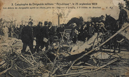 CPA. - CATASTROPHE Du Dirigeable "REPUBLIQUE" Le 25.9.1909 Prés Du Château D'Avrilly à 8km De Moulins - En L'état - Accidentes