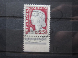 VEND BEAU TIMBRE DE FRANCE N° 1263 + BDF , OBLITERATION " ST-MALO " !!! - 1960 Maríanne De Decaris