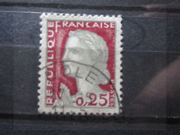 VEND BEAU TIMBRE DE FRANCE N° 1263 , OBLITERATION " DOLE " !!! - 1960 Marianne (Decaris)