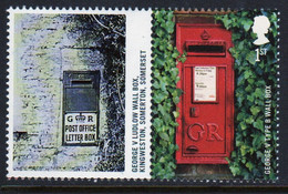 Great Britain 2009 Single 1st Smiler Sheet Commemorative Stamp With Labels From The Post Boxes Set In Unmounted Mint. - Timbres Personnalisés