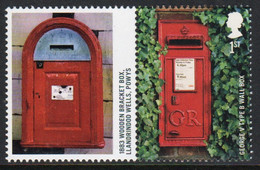 Great Britain 2009 Single 1st Smiler Sheet Commemorative Stamp With Labels From The Post Boxes Set In Unmounted Mint. - Personalisierte Briefmarken