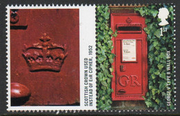 Great Britain 2009 Single 1st Smiler Sheet Commemorative Stamp With Labels From The Post Boxes Set In Unmounted Mint. - Persoonlijke Postzegels