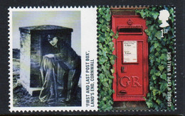Great Britain 2009 Single 1st Smiler Sheet Commemorative Stamp With Labels From The Post Boxes Set In Unmounted Mint. - Francobolli Personalizzati