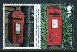 Great Britain 2009 Single 1st Smiler Sheet Commemorative Stamp With Labels From The Post Boxes Set In Unmounted Mint. - Personalisierte Briefmarken